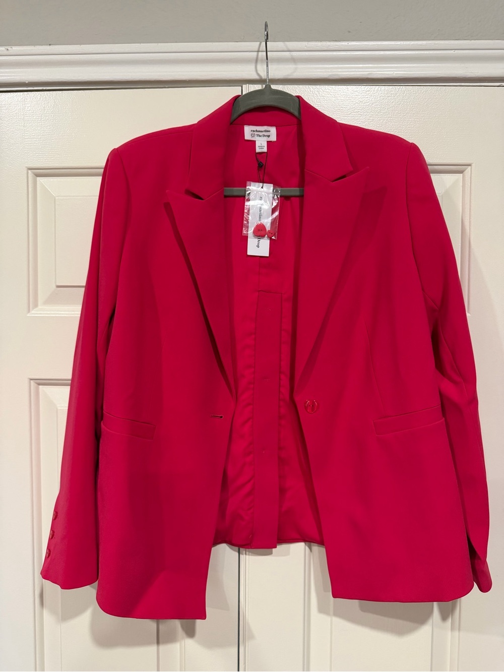 The Drop Women's Hot Pink Blazer Jacket